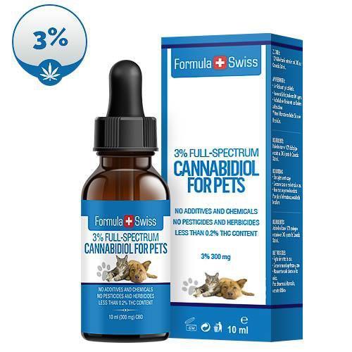 CBD Oil Drops in Hemp Seed Oil 3% (300 mg) for Pets